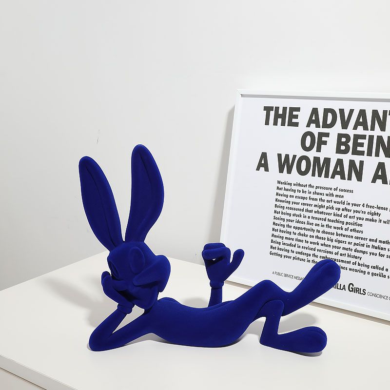 Velvet Bunny Sculpture