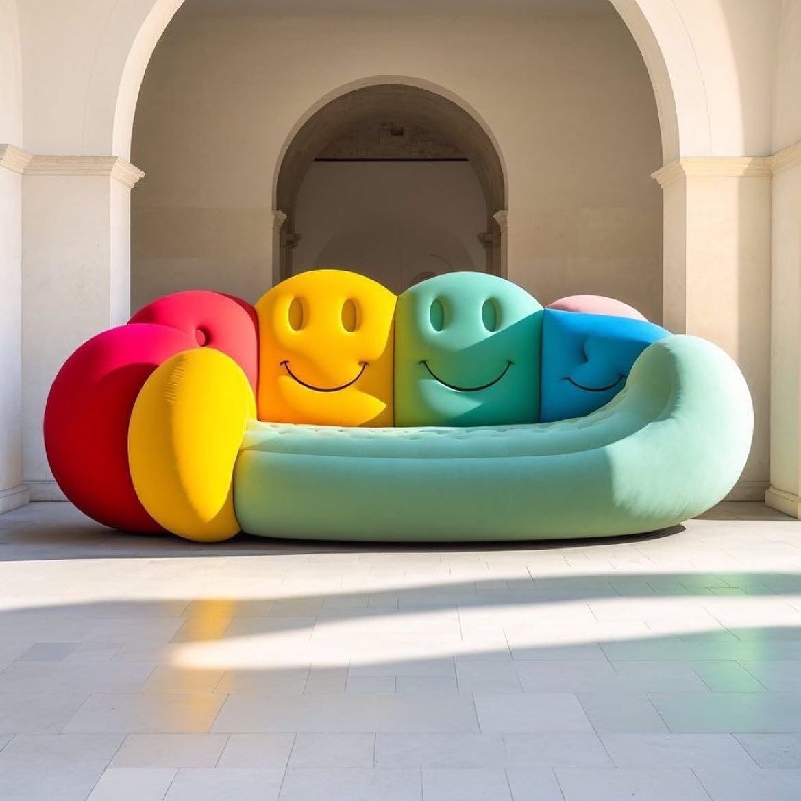 Rainbow Smile Sofa