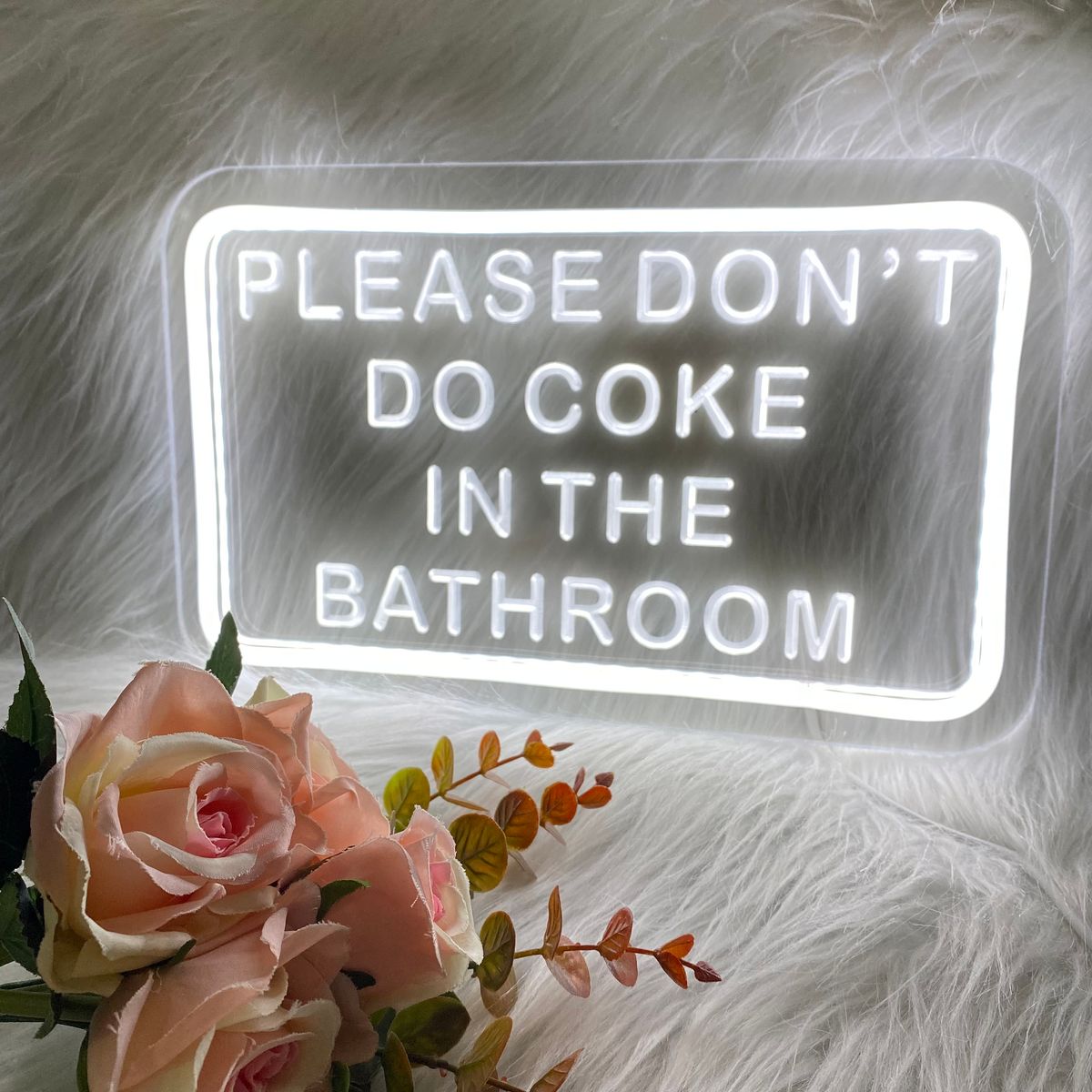 Coke in the Bathroom Mirror