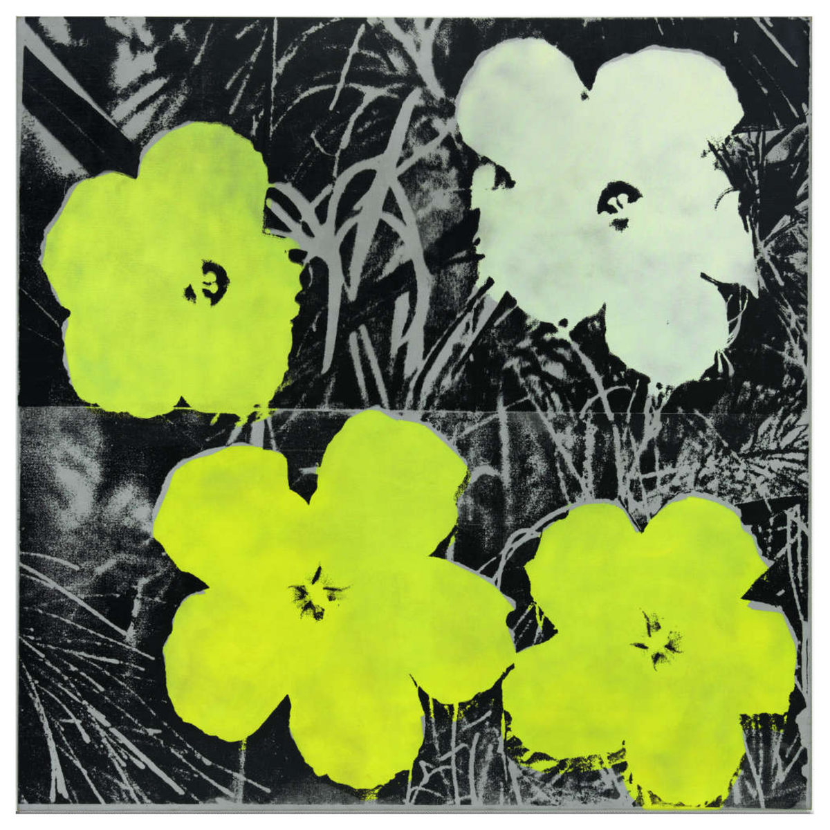 Flowers Canvas Print by Warhol